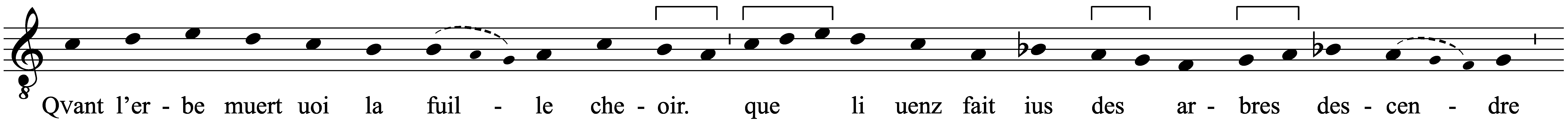 Work musical notation